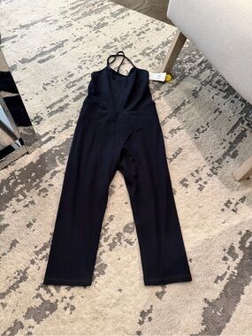 Black Women's Jumpsuit - Sleek Halter Neck